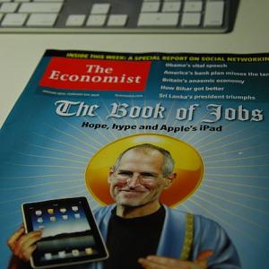 Steve Jobs The Economist cover, via Bill So / Flickr.com