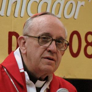 Cardinal Jorge M. Bergoglio, now Pope Francis, celebrating mass in Buenos Aires. Photo courtesy Religion News Service.