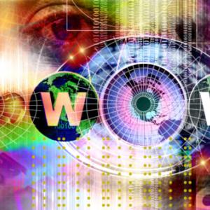 Digitally created illustration of the world wide web. Image via Getty Images. 