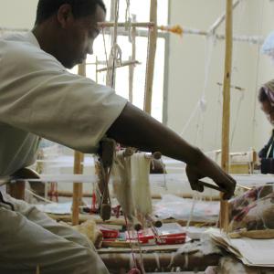 Solomon, a master weaver at Muya Ethiopia in Addis Ababa. Photo by Cathleen Falsani/Sojourners.