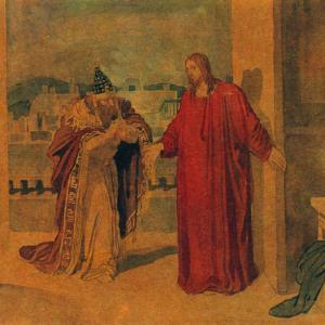 Nicodemus and Jesus, by Alexander Andreyevich Ivanov c. 1850. Photo courtesy RNS/Wikimedia Commons