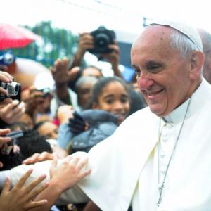 Pope Francis in Brazil, via RNS/Wikimedia Commons: http://bit.ly/1aSAgKu