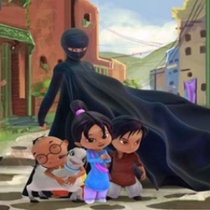 Geo Tez introduces the Burka Avenger. Photo courtesy RNS/Geo TV