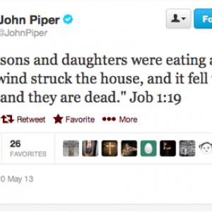 John Piper's Tweet