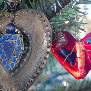 Christmas tree detail. Photo by Cathleen Falsani for Sojourners. 
