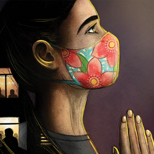 A Prayer in the Time of Coronavirus, illustration by Ale De la Torre