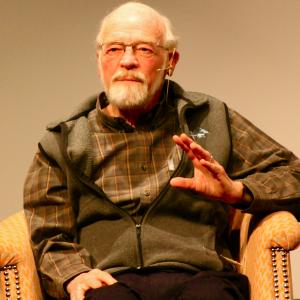 Eugene Peterson speaking Tuesday at the Q Practices gathering in New York City. 
