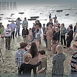 "Mi Famiglia." The author's family gathered for her son's baptism.