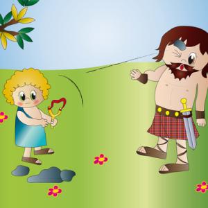 David and Goliath illustration, Milena Moiola / Shutterstock.com