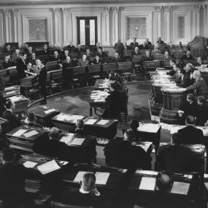 Congressional hearing in session. Everett Collection / Shutterstock Everett Collection / Shutterstock