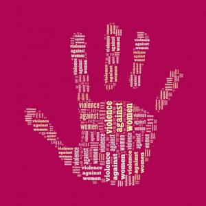  Stop Violence Against Women word cloud, mypokcik / Shutterstock.com