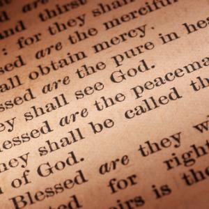 Blessed are the peacemakers Bible passage, Wellford Tiller / Shutterstock.com