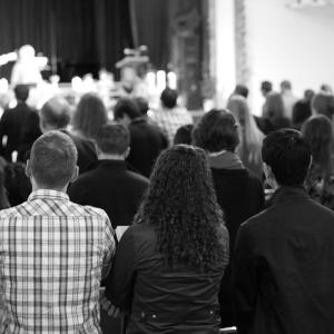 City Church San Francisco Worship Service at Sutter Campus. Photo via Steven Sta