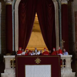 Newly elected Pope Francis appears on the balcony of St. Peter’s Basilica on Wednesday. Photo courtesy Religion News Service.