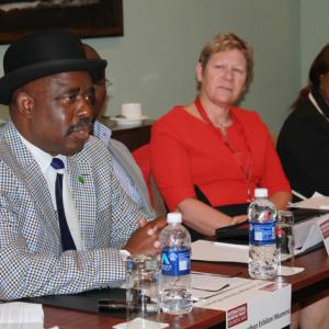 Chief Jonathan Eshiloni Mumena (far left). Photo courtesy RNS.