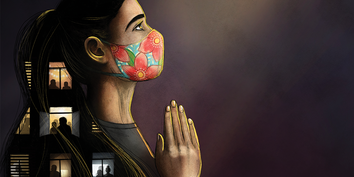 A Prayer in the Time of Coronavirus, illustration by Ale De la Torre A Prayer in the Time of Coronavirus, illustration by Ale De la Torre