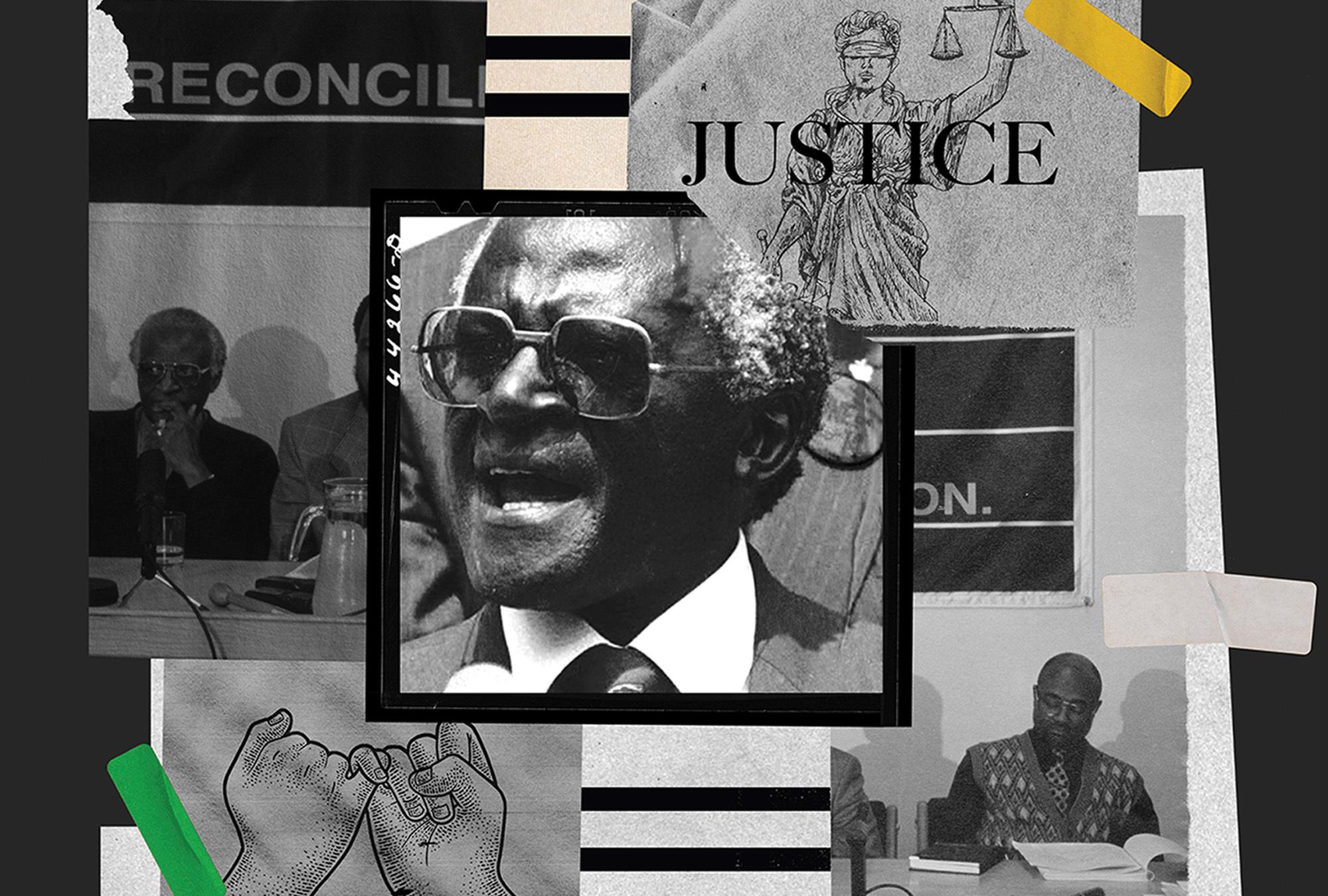 Illustrations by Mark Harris A collage of photos from various transitional justice commissions.