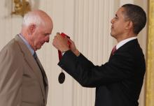 Obama awards Wendell E. Berry the 2010 National Medal of Arts and Humanities. Photo by Mark Wilson / Getty Images Obama awards Wendell E. Berry the 2010 National Medal of Arts and Humanities. Ph
