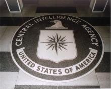 CIA floor seal, Public Domain via Wikimedia Commons