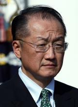 Jim Yong Kim, stands while being announced by U.S. President Barack Obama on March 23. Win McNamee/Getty Images Win McNamee/Getty Images