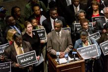 President of the South Carolina NAACP speaks at a rally in support of the Voting Rights Act. Richard Ellis/Getty Images Richard Ellis/Getty Images