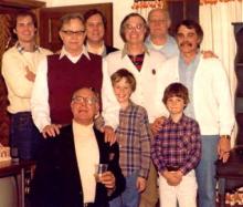 The author (center front, sans corduroy Sunday suit) with Hudgins family members circa 1976. Photo courtesy of Tripp Hudgins. The author (center middle sans corduroy Sunday suit) circa 1980. Photo courtesy