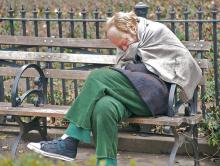 "Homeless and Cold" in New York City's Lincoln Square, 2010. Image via Wylio http://bit.ly/t8fOzE "Homeless and Cold" Image via Wylio http://bit.ly/t8fOzE