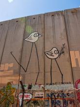 Graffiti on the "security wall" that runs through Bethlehem. Via http://commons.wikimedia.org/wiki/File:Wall_in_Bethlehem6.jpg Graffiti on the "security wall" that runs through Bethlehem. Via http://commons.