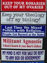 Atheist bumper stickers via Wiki Commons http://bit.ly/xFqYIO Atheist bumper stickers via Wiki Commons http://bit.ly/xFqYIO