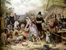 The First Thanksgiving by Jean Louis Gerome Ferris via Wiki Commons (http://bit.ly/6NVSwe) The First Thanksgiving by Jean Louis Gerome Ferris via Wiki Commons (http://bit.