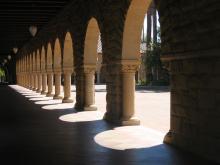 Arches of the Quad at Stanford University. Image via Wiki Commons 