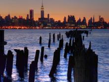 Sunrise over New York City. Image via Wiki Commons (http://bit.ly/HRlswn).