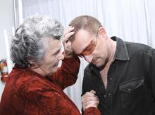 Sister Joan and Bono, 2008. Photo by Gold Wong/FilmMagic)/Getty. 