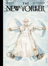 The New Yorker cover art. Photo courtesy The New Yorker website. Via RNS