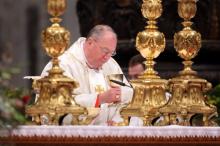 Cardinal Timothy Dolan, Archbishop of New York attends a mass held by pope Benedict XVI.(Photo by Franco Origlia/Getty Images) (Photo by Franco Origlia/Getty Images)