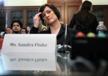 Sandra Fluke at a hearing before the House Democratic Steering & Policy Committee, 2/23/12.Photo by Alex Wong/Getty Images Photo by Alex Wong/Getty Images