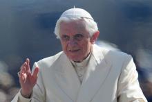 Pope Benedict XVI waves from his papamobile, arriving for his weekly audience on March 7. (Vincenzo Pinto/AFP/Getty Images) Vincenzo Pinto/AFP/Getty Images