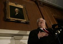The late Rev. Dr. Jerry Falwell, founder and chancellor of Liberty University, 2006. Photo by JIM WATSON/AFP/Getty Images. Photo by JIM WATSON/AFP/Getty Images