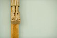 Detail of Christ's feet on the crucifix. Photo by Getty Images. 