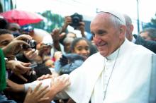 Pope Francis in Brazil, via RNS/Wikimedia Commons: http://bit.ly/1aSAgKu