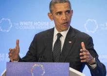 President Obama speaks during the White House Summit on Countering Violent Extremism. Photo via REUTERS / Joshua Roberts / RNS Photo via REUTERS / Joshua Roberts / RNS