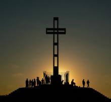 The Mount Soledad cross was installed on public land in San Diego in 1954. Creative Commons image by Jun Pinili