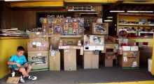 Caine's Arcade in his dad's auto parts store Caine's Arcade in his dad's auto parts store