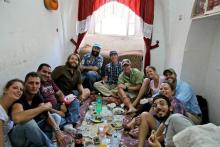 A shared meal in Hebron. A shared meal in Hebron.