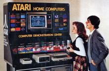 Atari gaming demo center, circa 1980. Image via wylio