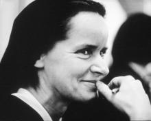 Sister Corita Kent. Image via www.corita.org.