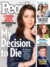 People Magazine cover featuring Brittany Maynard. Photo courtesy of People/RNS.