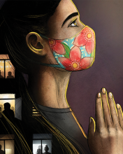 A Prayer in the Time of Coronavirus, illustration by Ale De la Torre A Prayer in the Time of Coronavirus, illustration by Ale De la Torre