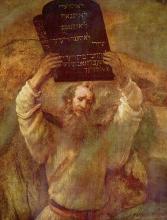 "Moses mit den Gesetzestafeln" via Wylio [http://www.wylio.com/credits/Flickr/35