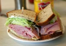 Ham sandwich. Image by Marshall Astor via Wylio, http://bit.ly/zjSmtb. Ham sandwich. Image by Marshall Astor via Wylio, http://bit.ly/zjSmtb.
